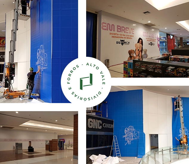 Tapumes no Alto Vale